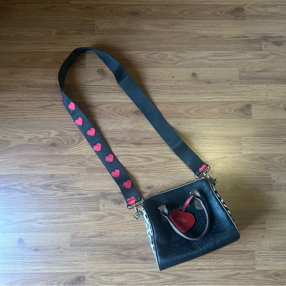 Women’s Juicy Couture‎ Black and Leopard Crossbody Satchel Purse Bag - Picture 3 of 13